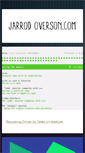 Mobile Screenshot of jarrodoverson.com